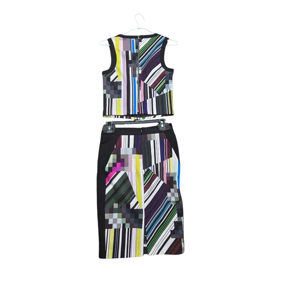 Trina Turk Multicolor Geometric Skirt Set Size 2 - Picture 3 of 6